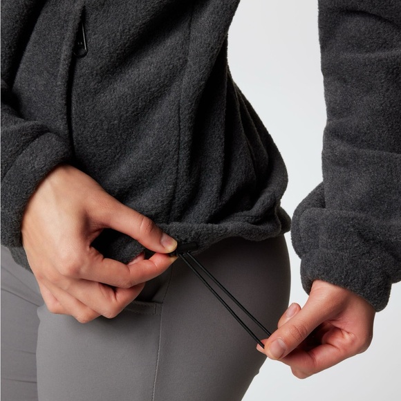 COLUMBIA Women's Benton Springs Full Zip Fleece Jacket MEDIUM CHARCOAL HEATHER - Picture 6 of 12